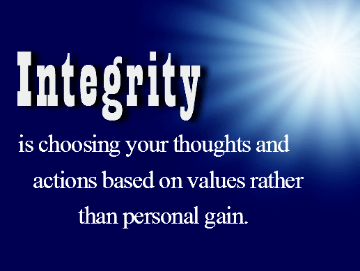 Meaning of Integrity