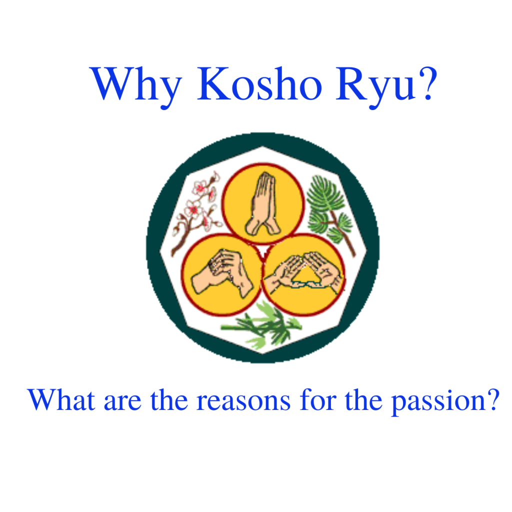 * Why Kosho Ryu?